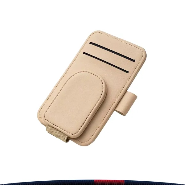 Andi PU Leather Car Eyeglasses Clip - Andi PU Leather Car Eyeglasses Clip - Image 1 of 6