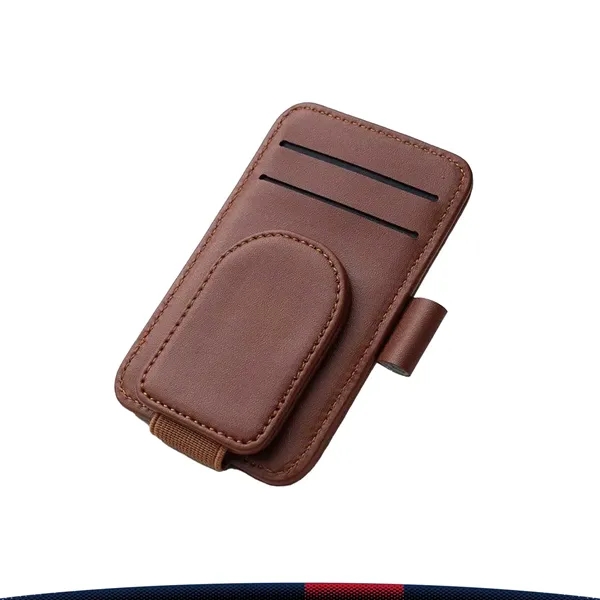 Andi PU Leather Car Eyeglasses Clip - Andi PU Leather Car Eyeglasses Clip - Image 3 of 6