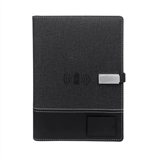 Padfolio with Power Bank (8000 mAh) & USB Drive - Padfolio with Power Bank (8000 mAh) & USB Drive - Image 5 of 7