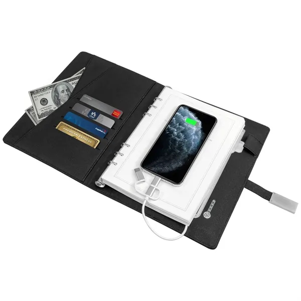 Padfolio with Power Bank (8000 mAh) & USB Drive - Padfolio with Power Bank (8000 mAh) & USB Drive - Image 1 of 7