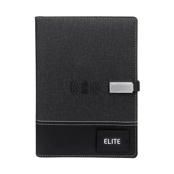 Padfolio with Power Bank (8000 mAh) & USB Drive - Padfolio with Power Bank (8000 mAh) & USB Drive - Image 0 of 7