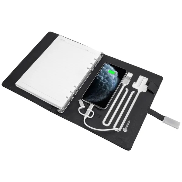 Padfolio with Power Bank (8000 mAh) & USB Drive - Padfolio with Power Bank (8000 mAh) & USB Drive - Image 3 of 7