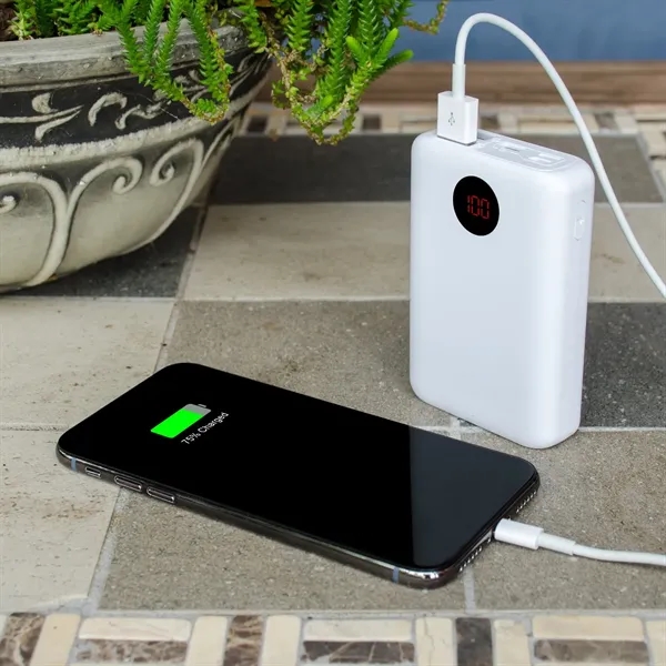 10,000 mAh Power Bank with Digital Display - 10,000 mAh Power Bank with Digital Display - Image 0 of 9