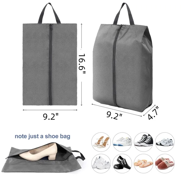 Waterproof Diamond-Lattice Nylon Handheld Shoe Storage Bag - Waterproof Diamond-Lattice Nylon Handheld Shoe Storage Bag - Image 1 of 13