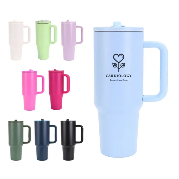 40 oz Stainless Steel Water Tumbler - 40 oz Stainless Steel Water Tumbler - Image 0 of 14