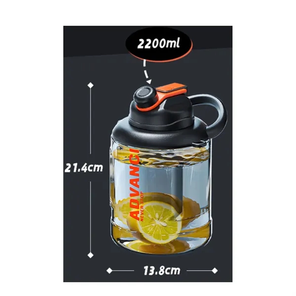 74oz Tritan Sports Fitness Gym Gradient Water Bottle - 74oz Tritan Sports Fitness Gym Gradient Water Bottle - Image 1 of 4