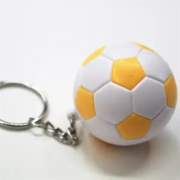 Soccer Ball Stress Reliever Keychain - Soccer Ball Stress Reliever Keychain - Image 3 of 6
