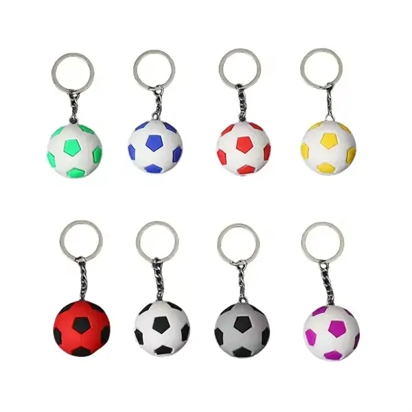 Soccer Ball Stress Reliever Keychain - Soccer Ball Stress Reliever Keychain - Image 1 of 6