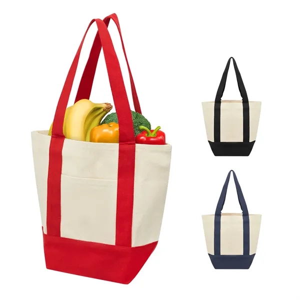 12oz Small Recycled Cotton Canvas Tote - 12oz Small Recycled Cotton Canvas Tote - Image 5 of 6