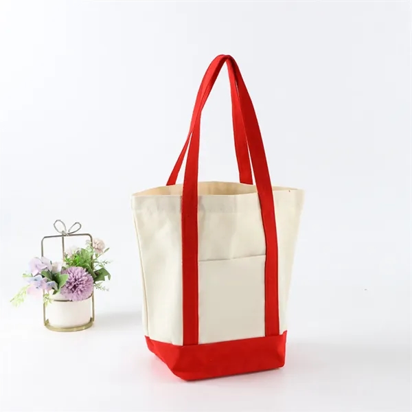 12oz Small Recycled Cotton Canvas Tote - 12oz Small Recycled Cotton Canvas Tote - Image 6 of 6