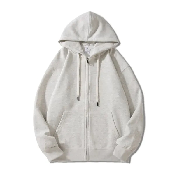 Zippered hooded pullover hoodie - Zippered hooded pullover hoodie - Image 3 of 5