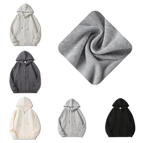 Zippered hooded pullover hoodie - Zippered hooded pullover hoodie - Image 0 of 5