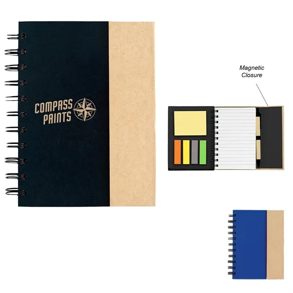 Small Spiral Notebook With Sticky Notes And Flags - Small Spiral Notebook With Sticky Notes And Flags - Image 0 of 4