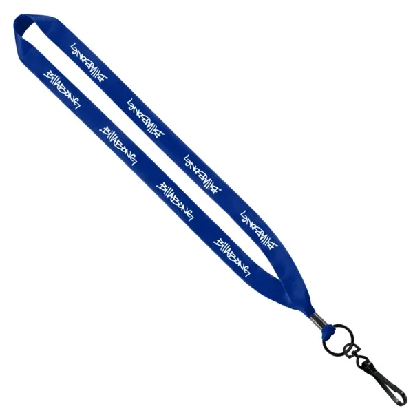 3/4" Polyester Lanyard with Metal Crimp & Swivel Snap Hook - 3/4" Polyester Lanyard with Metal Crimp & Swivel Snap Hook - Image 4 of 13
