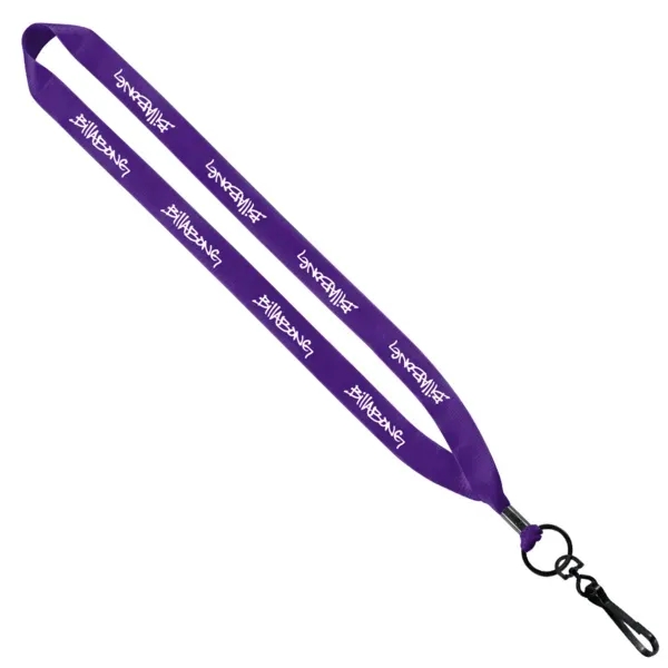 3/4" Polyester Lanyard with Metal Crimp & Swivel Snap Hook - 3/4" Polyester Lanyard with Metal Crimp & Swivel Snap Hook - Image 5 of 13