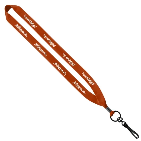3/4" Polyester Lanyard with Metal Crimp & Swivel Snap Hook - 3/4" Polyester Lanyard with Metal Crimp & Swivel Snap Hook - Image 6 of 13