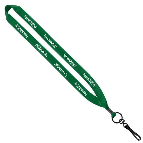 3/4" Polyester Lanyard with Metal Crimp & Swivel Snap Hook - 3/4" Polyester Lanyard with Metal Crimp & Swivel Snap Hook - Image 10 of 13