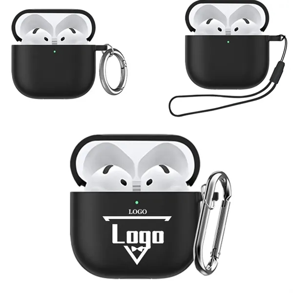Silicone Airpods Protective Case Headset With Carabiner - Silicone Airpods Protective Case Headset With Carabiner - Image 0 of 2