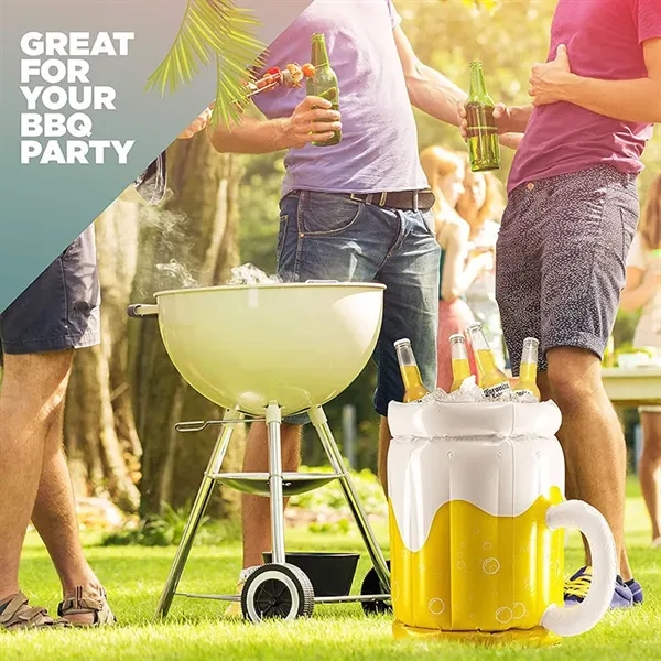 Large Inflatable Drinking Beverage Beer Mug Cooler - Large Inflatable Drinking Beverage Beer Mug Cooler - Image 4 of 5
