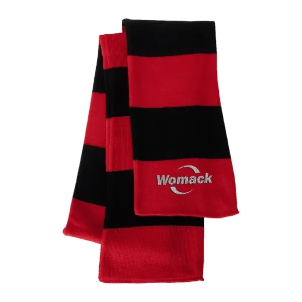 Sportsman Rugby Striped Knit Scarf - Sportsman Rugby Striped Knit Scarf - Image 2 of 4