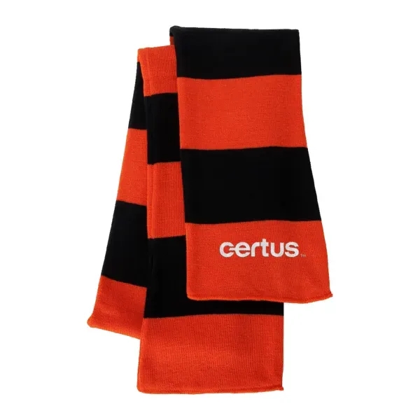 Sportsman Rugby Striped Knit Scarf - Sportsman Rugby Striped Knit Scarf - Image 4 of 4