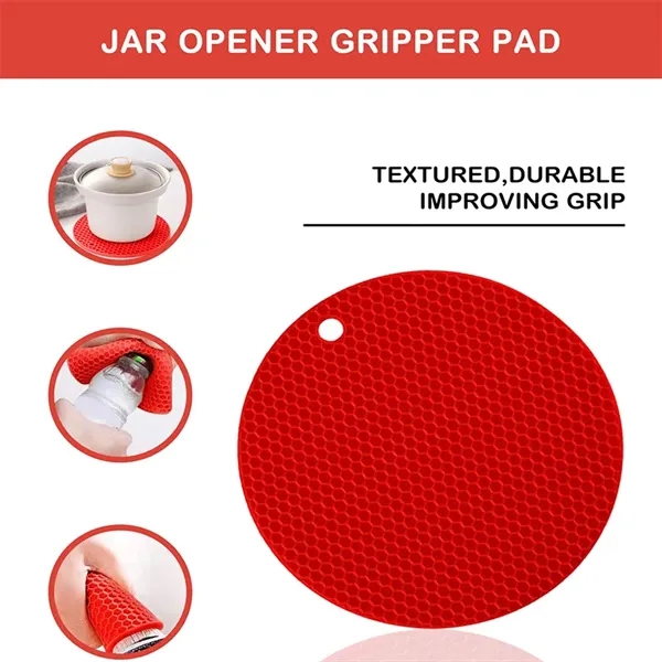 Multi Function Bottle Jar Opener with Non-Slip Pad - Multi Function Bottle Jar Opener with Non-Slip Pad - Image 6 of 6