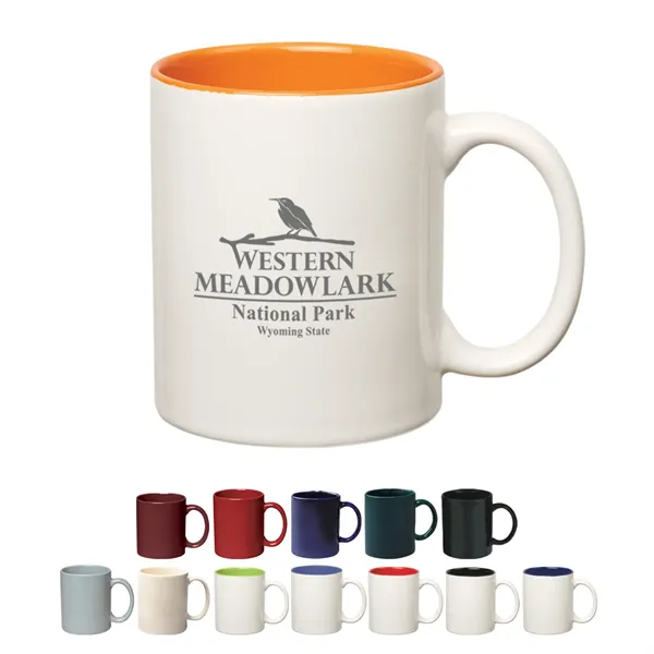 11 Oz. Colored Stoneware Mug With C-Handle - 11 Oz. Colored Stoneware Mug With C-Handle - Image 0 of 10
