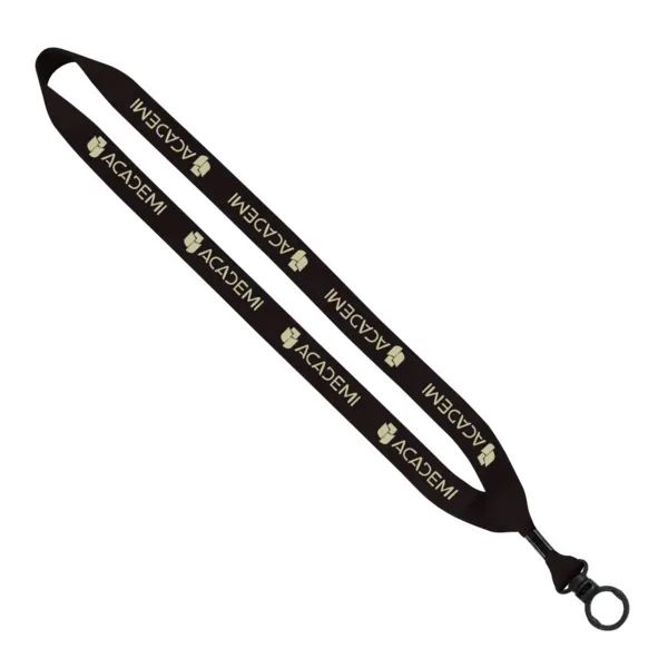 Custom 3/4" Polyester Lanyard with O-Ring