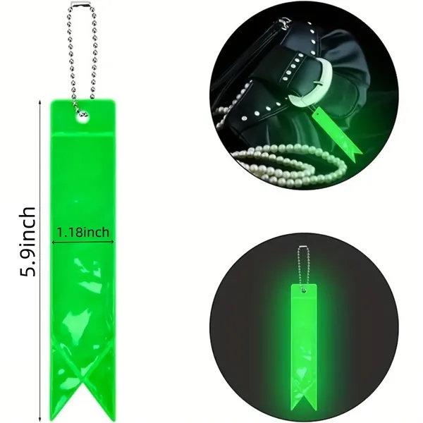 Reflective PVC Streamer Keychain - Reflective PVC Streamer Keychain - Image 1 of 16