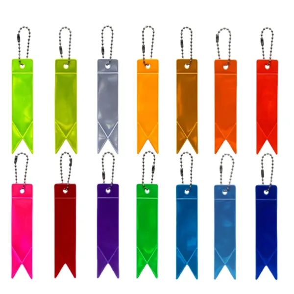 Reflective PVC Streamer Keychain - Reflective PVC Streamer Keychain - Image 2 of 16