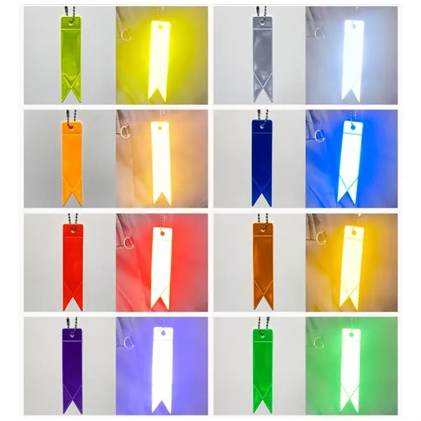 Reflective PVC Streamer Keychain - Reflective PVC Streamer Keychain - Image 3 of 16