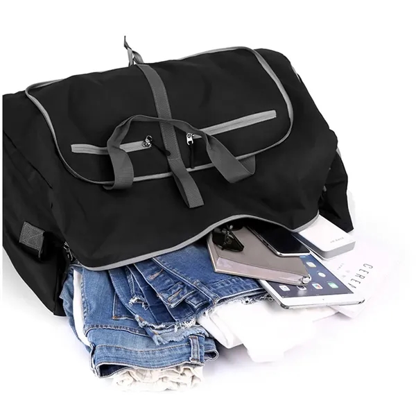 Foldable Travel Duffel Bag with Large Capacity - Foldable Travel Duffel Bag with Large Capacity - Image 3 of 5