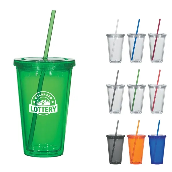 16 Oz. Newport Acrylic Tumbler - 16 Oz. Newport Acrylic Tumbler - Image 0 of 20