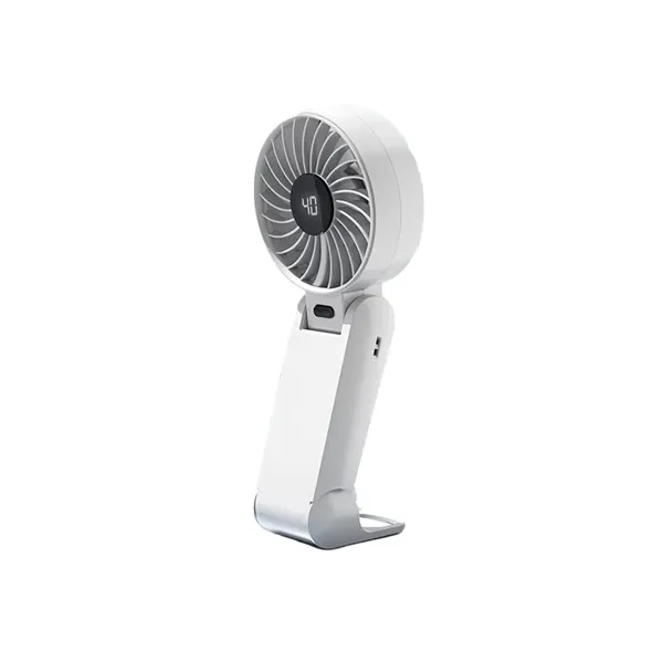 Portable Handheld Fan with Neck Lanyard - Portable Handheld Fan with Neck Lanyard - Image 3 of 4