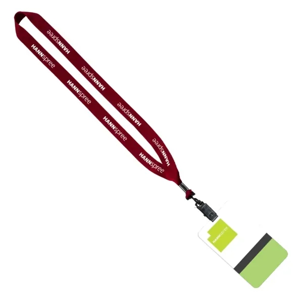 3/4" Polyester Lanyard with 5" W x 3" H Plastic ID Badge - 3/4" Polyester Lanyard with 5" W x 3" H Plastic ID Badge - Image 2 of 12