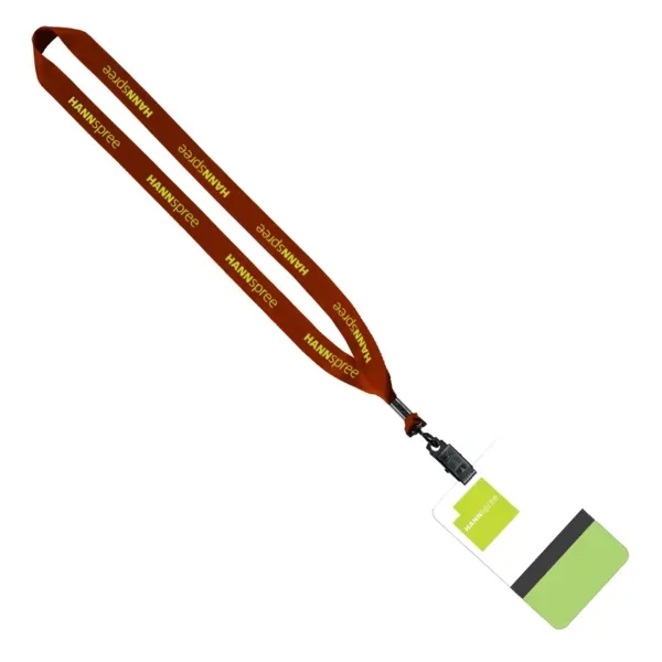 3/4" Polyester Lanyard with 5" W x 3" H Plastic ID Badge - 3/4" Polyester Lanyard with 5" W x 3" H Plastic ID Badge - Image 5 of 12