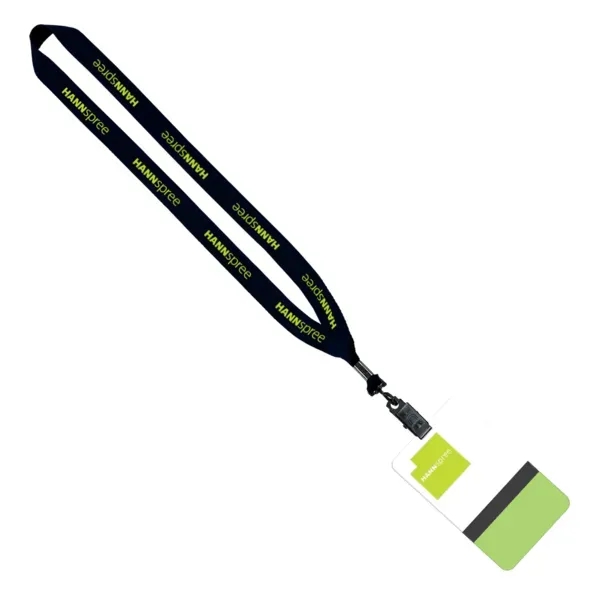 3/4" Polyester Lanyard with 5" W x 3" H Plastic ID Badge - 3/4" Polyester Lanyard with 5" W x 3" H Plastic ID Badge - Image 6 of 12