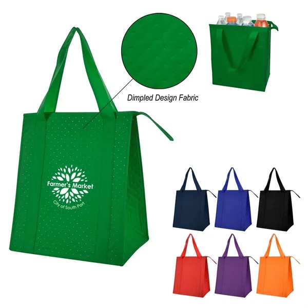 Dimples Non-Woven Cooler Tote Bag - Dimples Non-Woven Cooler Tote Bag - Image 0 of 21