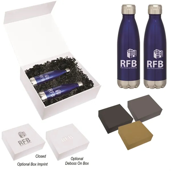 16 Oz. Swiggy Stainless Steel Bottle Gift Set - 16 Oz. Swiggy Stainless Steel Bottle Gift Set - Image 0 of 1