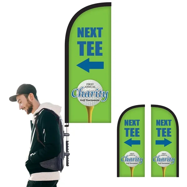 Basic Double Sided Half Drop Style Backpack Flag Kit - Basic Double Sided Half Drop Style Backpack Flag Kit - Image 15 of 15