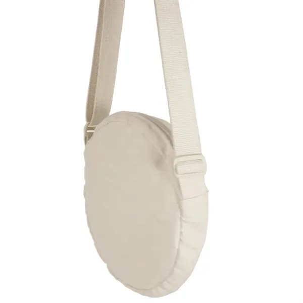 10oz Custom Rhythm Round Cotton Crossbody Bag - 10oz Custom Rhythm Round Cotton Crossbody Bag - Image 6 of 10
