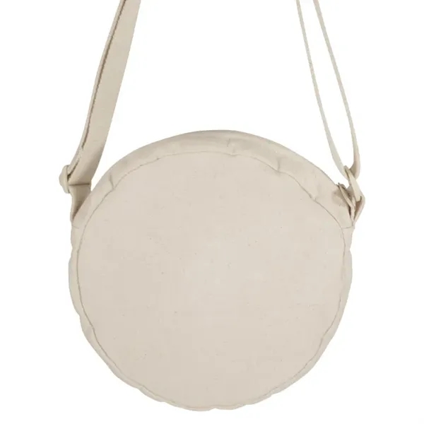 10oz Custom Rhythm Round Cotton Crossbody Bag - 10oz Custom Rhythm Round Cotton Crossbody Bag - Image 5 of 10