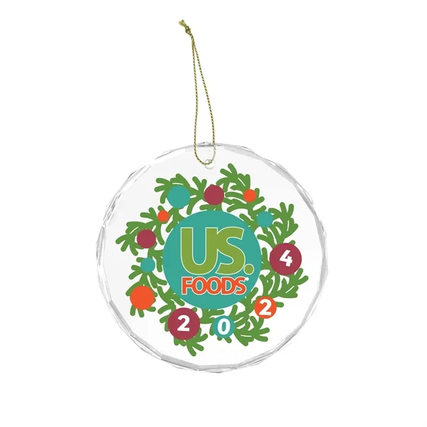 Faceted Glass Holiday Ornament - Faceted Glass Holiday Ornament - Image 10 of 12