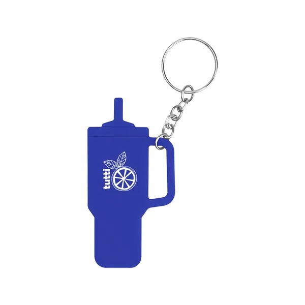 Intrepid Tumbler Shaped Silicone Key Ring - Intrepid Tumbler Shaped Silicone Key Ring - Image 8 of 12
