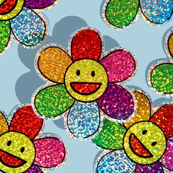 Custom Glitter Stickers 2"x2" - Custom Glitter Stickers 2"x2" - Image 0 of 3