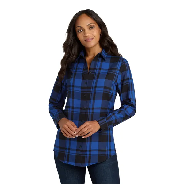 Port Authority Women's Plaid Flannel Tunic . - Port Authority Women's Plaid Flannel Tunic . - Image 20 of 29