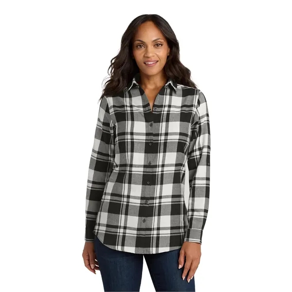 Port Authority Women's Plaid Flannel Tunic . - Port Authority Women's Plaid Flannel Tunic . - Image 25 of 29