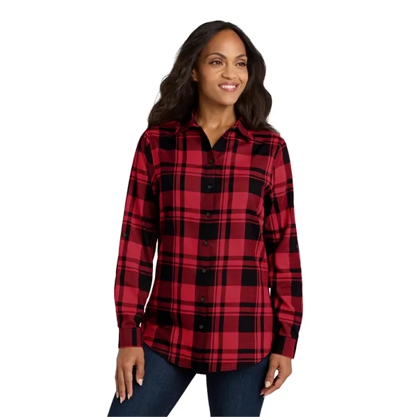 Port Authority Women's Plaid Flannel Tunic . - Port Authority Women's Plaid Flannel Tunic . - Image 0 of 29