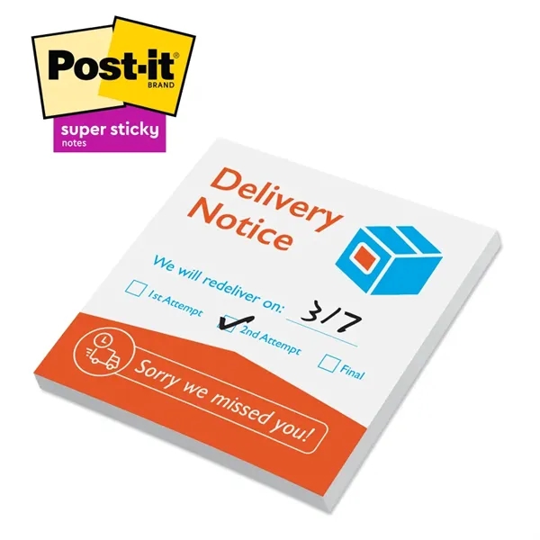 Post-it® Custom Printed Super Sticky Notepad - 2 3/4" x 3" - Post-it® Custom Printed Super Sticky Notepad - 2 3/4" x 3" - Image 0 of 2