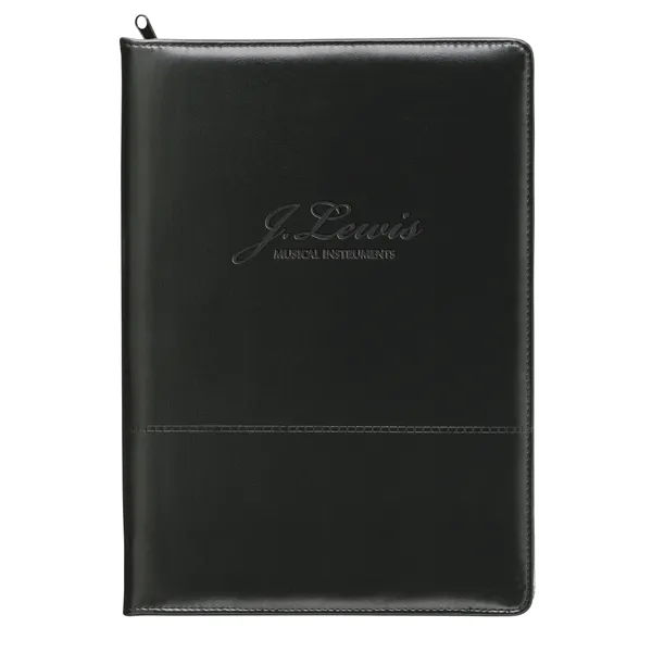 Good Value™ Script Zippered Padfolio - Good Value™ Script Zippered Padfolio - Image 1 of 2